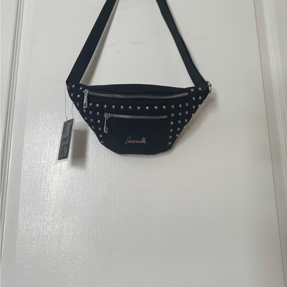 Sourpuss Black Studded Waist Bag - Picture 8 of 8